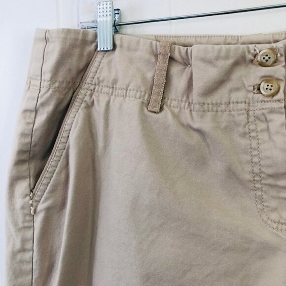 Tahari Tan Womens Wide Leg Crop Pants Size 14 - Picture 3 of 9